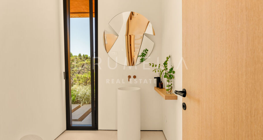 Total Privacy and Views in a Bold Hillside Villa in Monte Mayor Benahavis