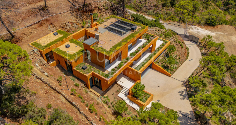 Total Privacy and Views in a Bold Hillside Villa in Monte Mayor Benahavis