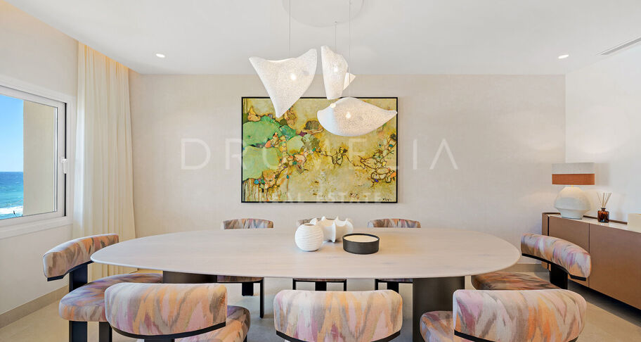 Beachfront Elegance with Sea Views in Río Real Playa, Marbella