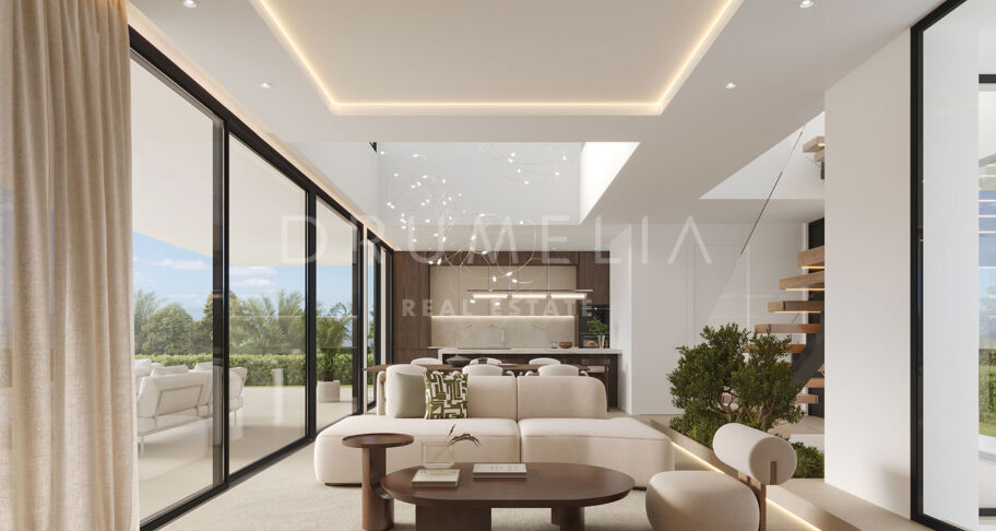 Moderne villa te koop in Estepona met dakterras