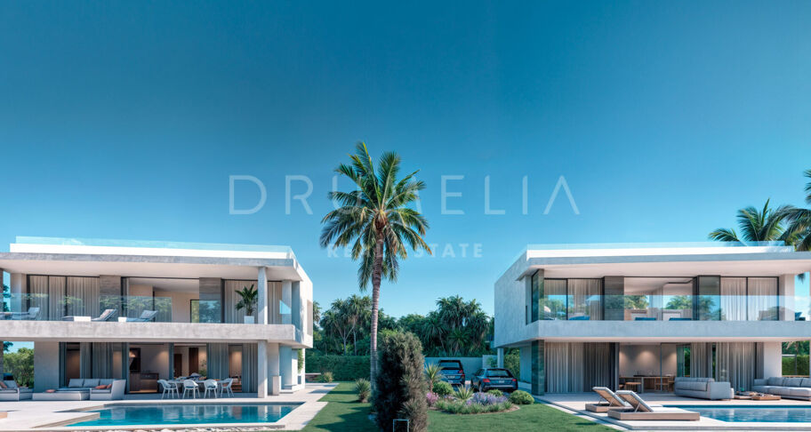 Moderne villa te koop in Estepona met dakterras