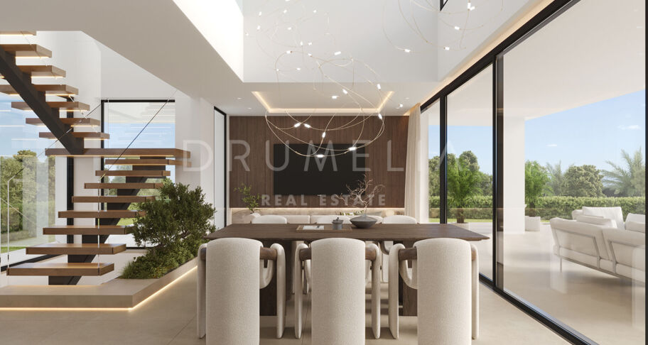 Moderne villa te koop in Estepona met dakterras