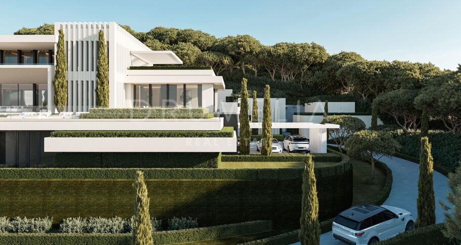 Zeitgenössische Villa mit Panoramablick in La Reserva del Alcuzcuz, Benahavís