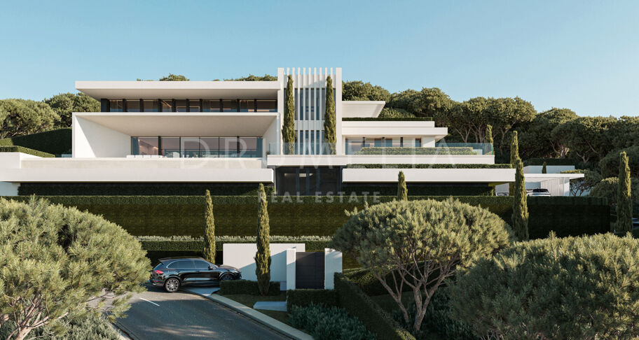 Zeitgenössische Villa mit Panoramablick in La Reserva del Alcuzcuz, Benahavís