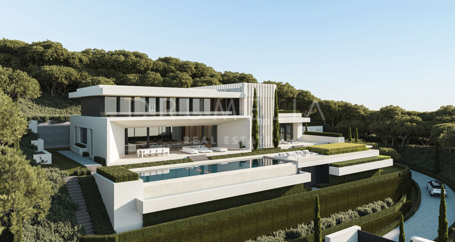 Zeitgenössische Villa mit Panoramablick in La Reserva del Alcuzcuz, Benahavís