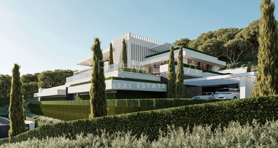 Zeitgenössische Villa mit Panoramablick in La Reserva del Alcuzcuz, Benahavís