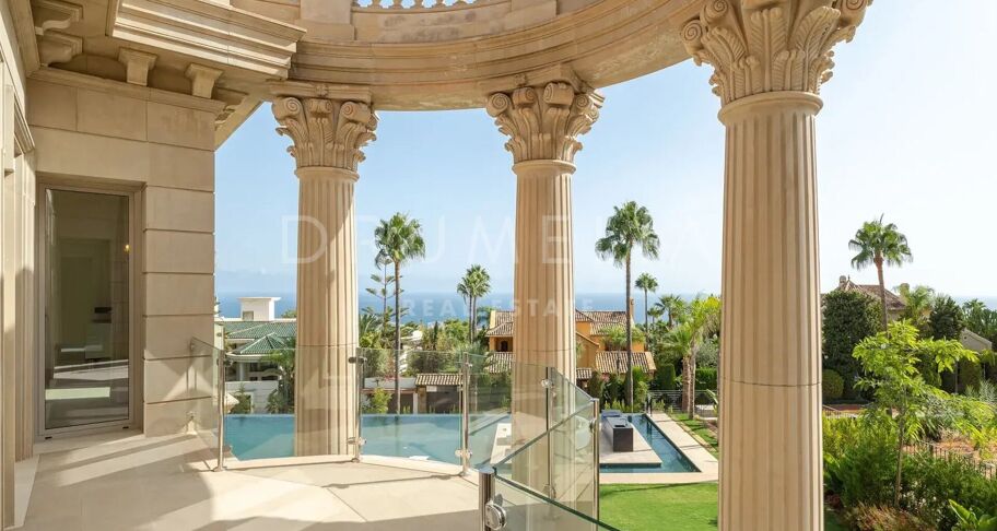 Hedendaagse Palaciale Villa met Panoramisch Uitzicht in Sierra Blanca, Marbella