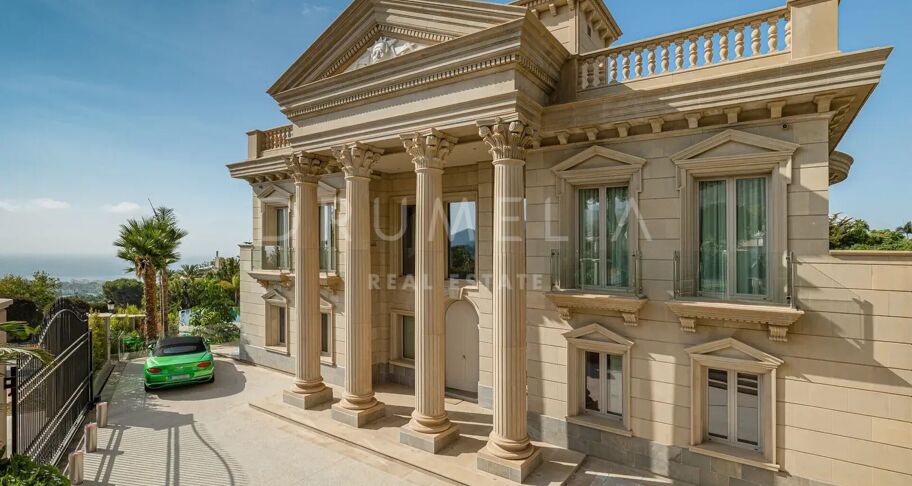 Hedendaagse Palaciale Villa met Panoramisch Uitzicht in Sierra Blanca, Marbella