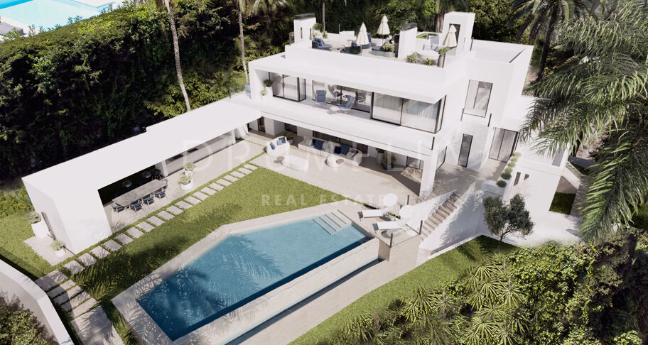 Imponerande modern high-end villa med havs- och bergsutsikt, Cascada de Camojan, Marbella Golden Mile