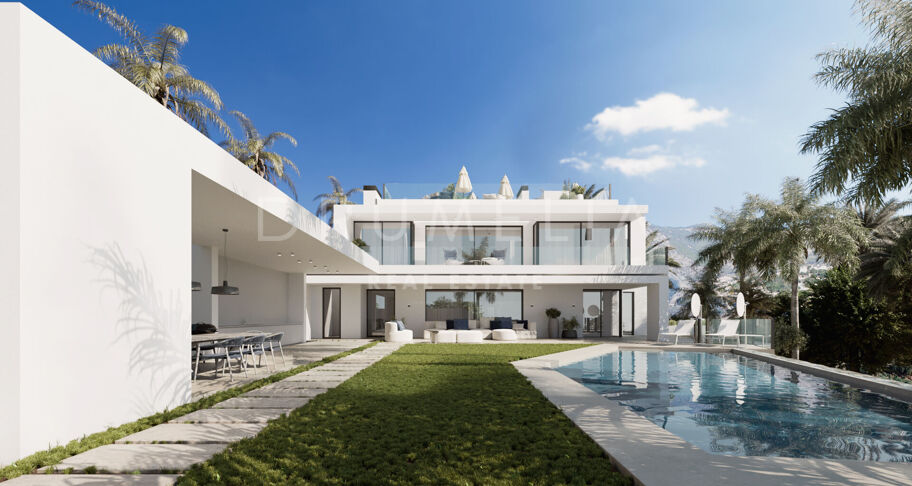 Imponerande modern high-end villa med havs- och bergsutsikt, Cascada de Camojan, Marbella Golden Mile