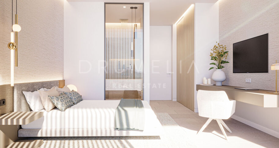 Luxe eigentijds villaproject met panoramisch uitzicht op zee en de bergen in La Zagaleta, Benahavis