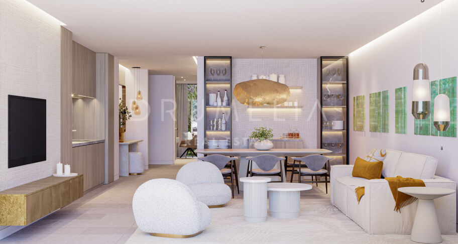 Luxe eigentijds villaproject met panoramisch uitzicht op zee en de bergen in La Zagaleta, Benahavis