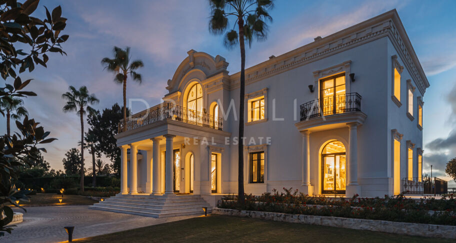 Palace Blanc – landhuis met panoramisch zeezicht in Hacienda Las Chapas, Marbella East