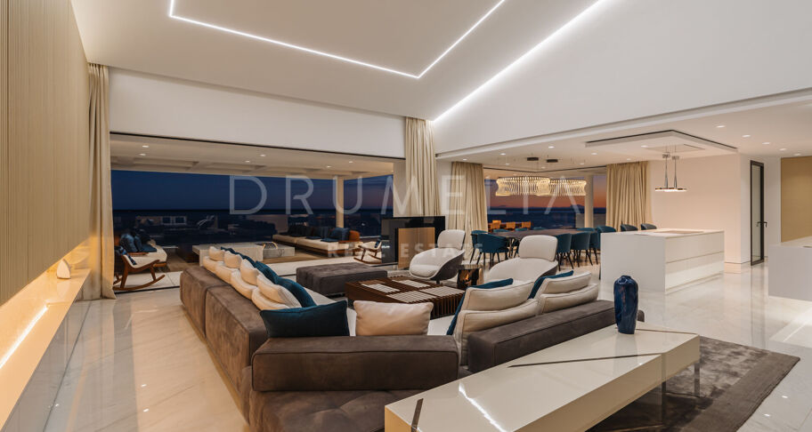 EMARE JADE -Brand new luxury seafront penthouse with stunning open sea views in Emare Beach Estepona
