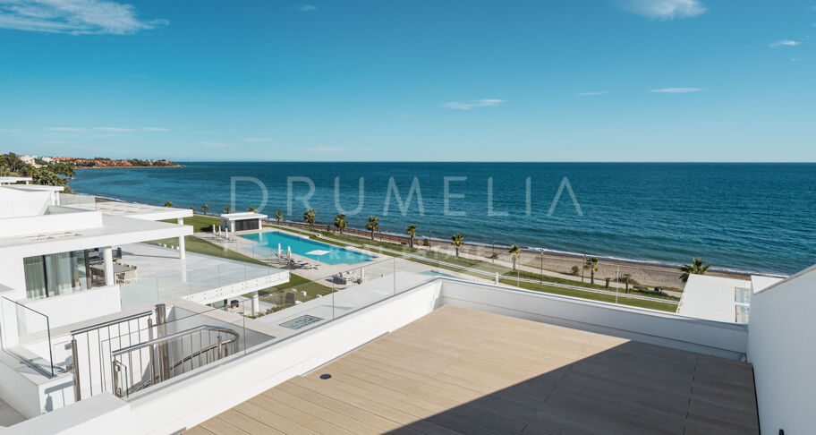 EMARE JADE -Brand new luxury seafront penthouse with stunning open sea views in Emare Beach Estepona