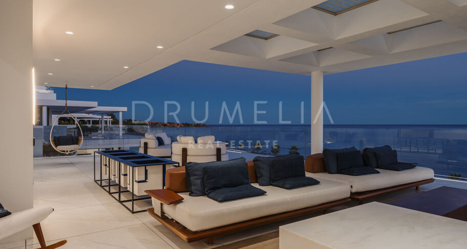 EMARE JADE -Brand new luxury seafront penthouse with stunning open sea views in Emare Beach Estepona