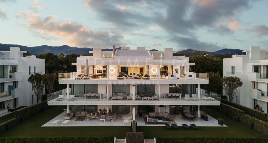 EMARE JADE -Brand new luxury seafront penthouse with stunning open sea views in Emare Beach Estepona