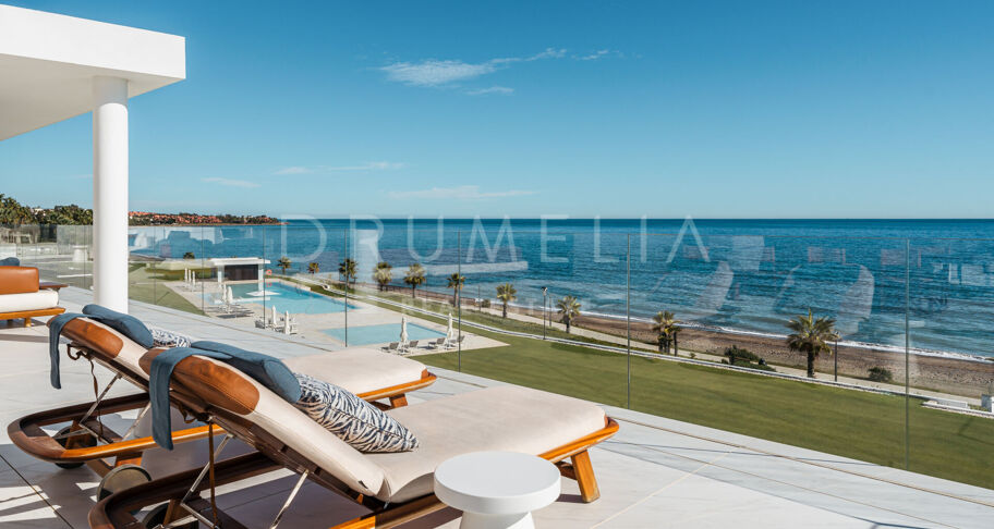 EMARE JADE -Brand new luxury seafront penthouse with stunning open sea views in Emare Beach Estepona
