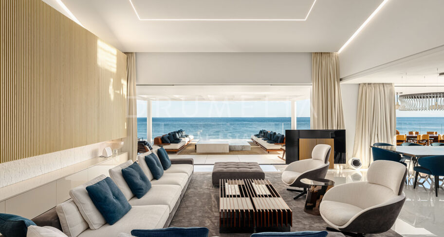 EMARE JADE -Brand new luxury seafront penthouse with stunning open sea views in Emare Beach Estepona