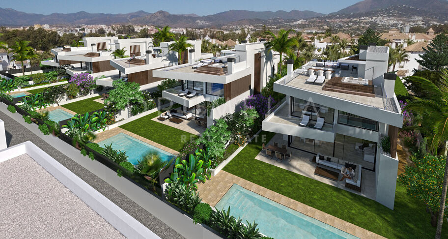 Modern high-end villa project with luxury amenities and avant-garde touches in Puerto Banus,Marbella
