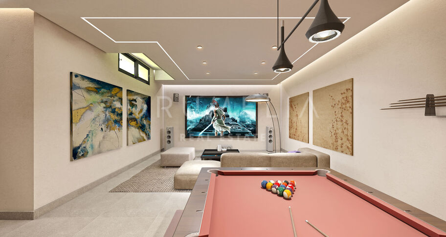Modern high-end villa project with luxury amenities and avant-garde touches in Puerto Banus,Marbella