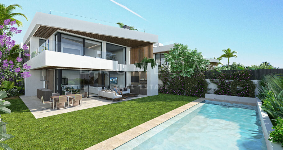 Modern high-end villa project with luxury amenities and avant-garde touches in Puerto Banus,Marbella