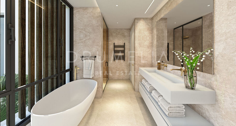 Modern high-end villa project with luxury amenities and avant-garde touches in Puerto Banus,Marbella