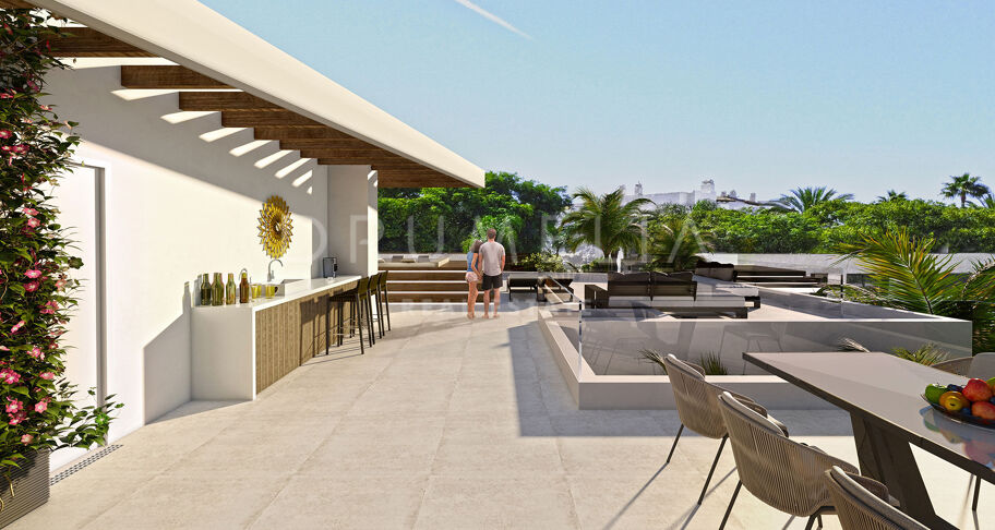 Modern high-end villa project with luxury amenities and avant-garde touches in Puerto Banus,Marbella