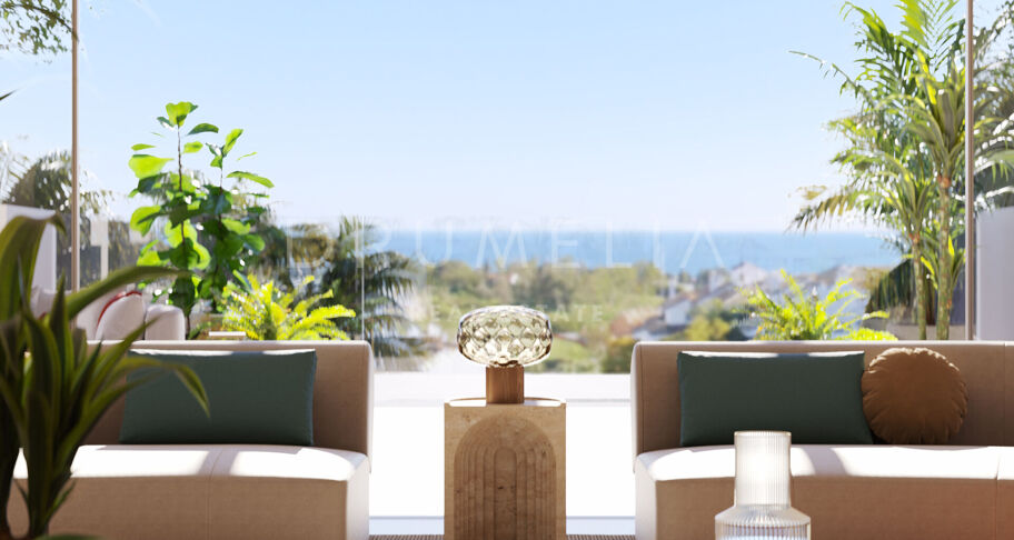 New luxury modern duplex penthouse with private pool and stunning views, Marbella’s Golden Mile