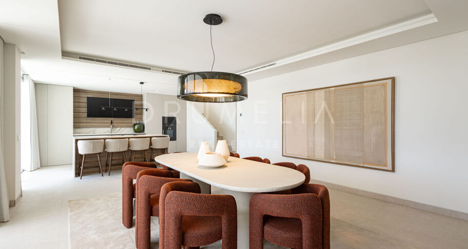 New luxury modern duplex penthouse with private pool and stunning views, Marbella’s Golden Mile