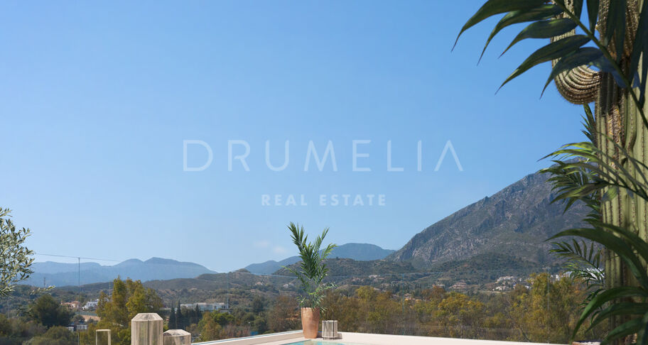New luxury modern duplex penthouse with private pool and stunning views, Marbella’s Golden Mile