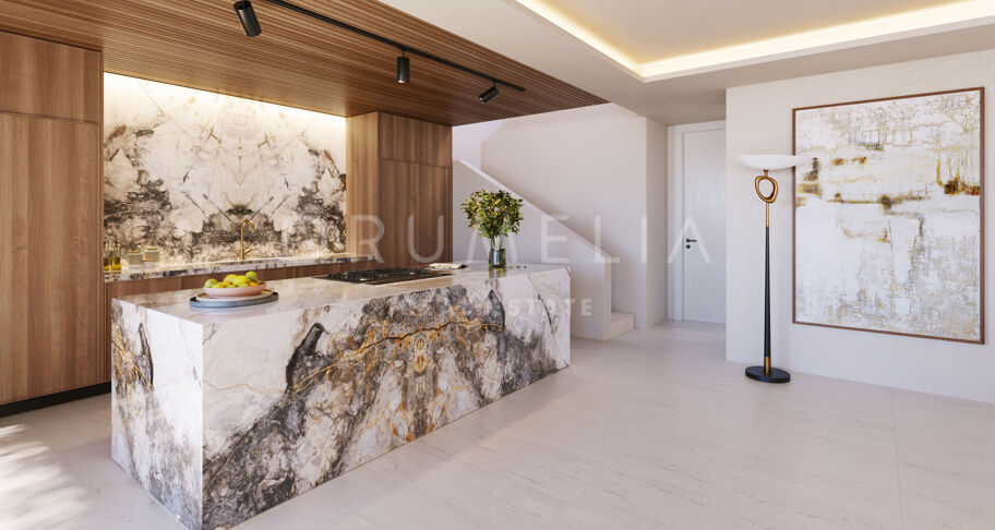 New luxury modern duplex penthouse with private pool and stunning views, Marbella’s Golden Mile