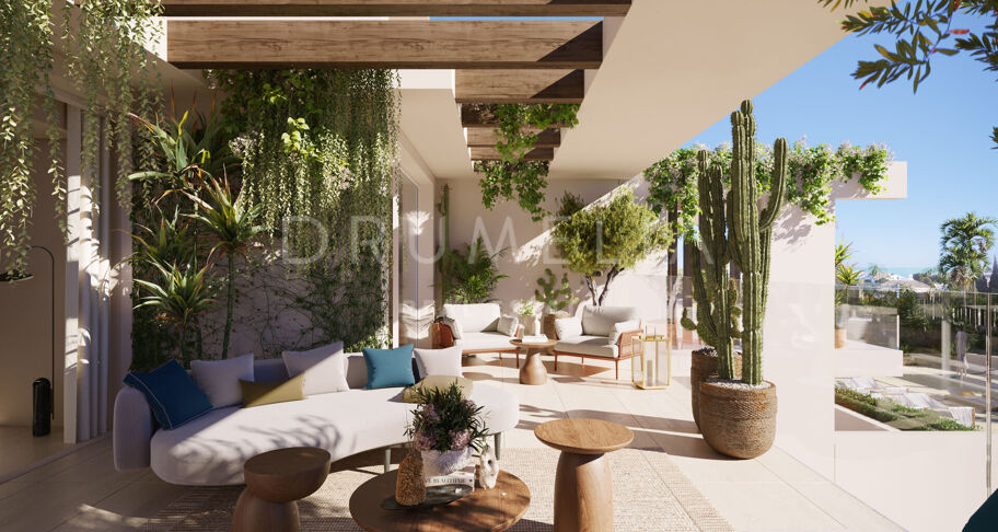 New luxury modern duplex penthouse with private pool and stunning views, Marbella’s Golden Mile