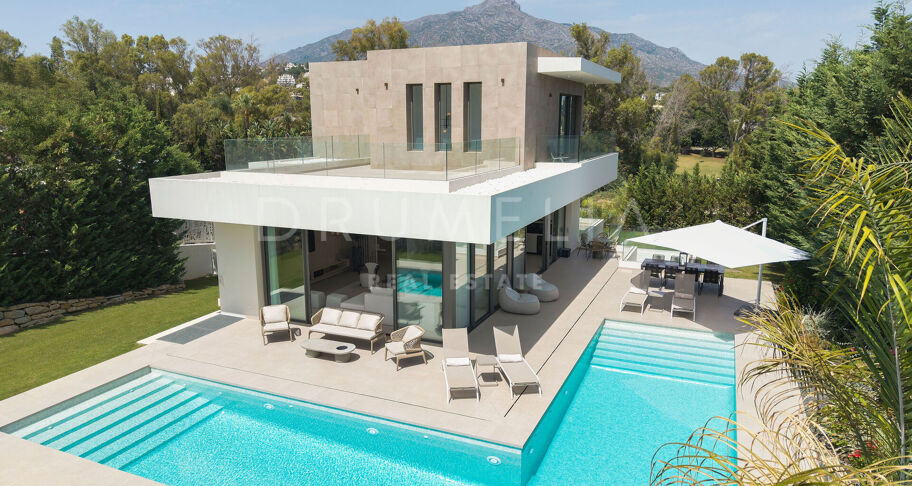 Spektakuläre brandneue moderne Villa in La Cerquilla, Nueva Andalucia, Marbella