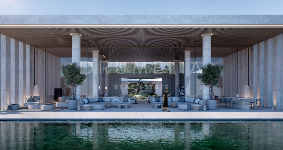 Villa Niwa - Unique brand-new luxury mansion of contemporary style with sea panorama in La Reserva de Sotogrande