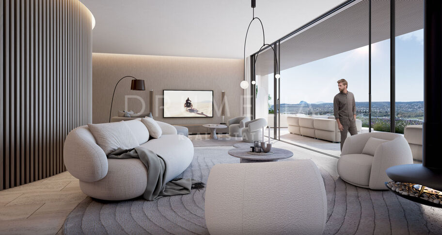 Villa Niwa - Unique brand-new luxury mansion of contemporary style with sea panorama in La Reserva de Sotogrande