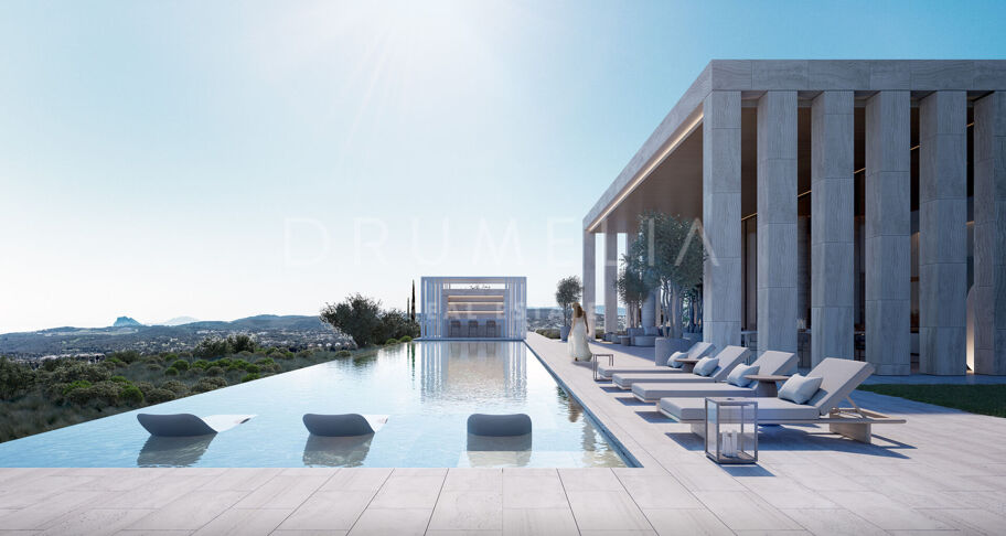 Villa Niwa - Unique brand-new luxury mansion of contemporary style with sea panorama in La Reserva de Sotogrande