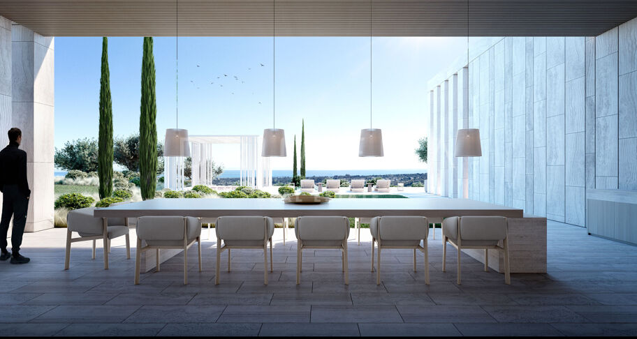 Villa Niwa - Unique brand-new luxury mansion of contemporary style with sea panorama in La Reserva de Sotogrande