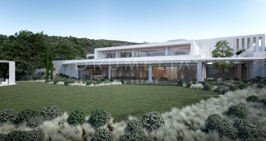 Villa Niwa - Unique brand-new luxury mansion of contemporary style with sea panorama in La Reserva de Sotogrande
