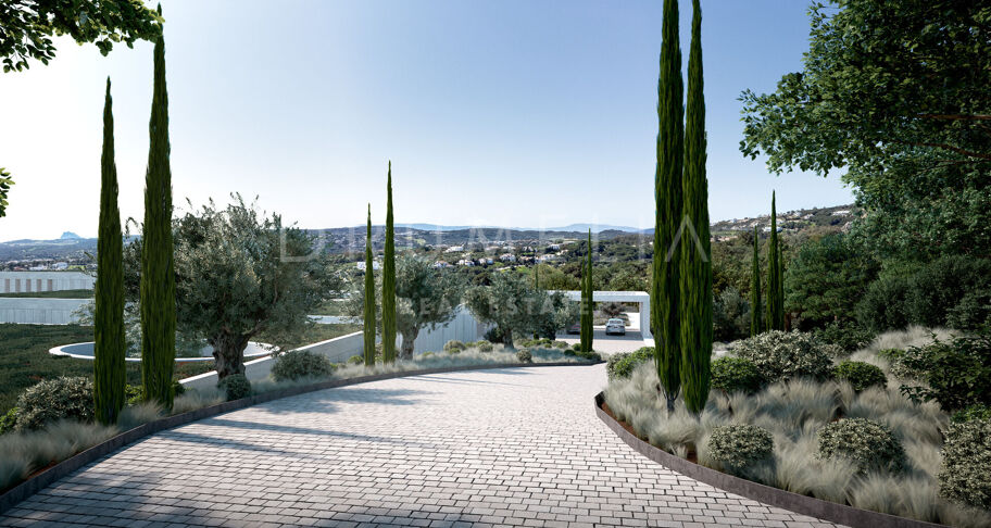 Villa Niwa - Unique brand-new luxury mansion of contemporary style with sea panorama in La Reserva de Sotogrande