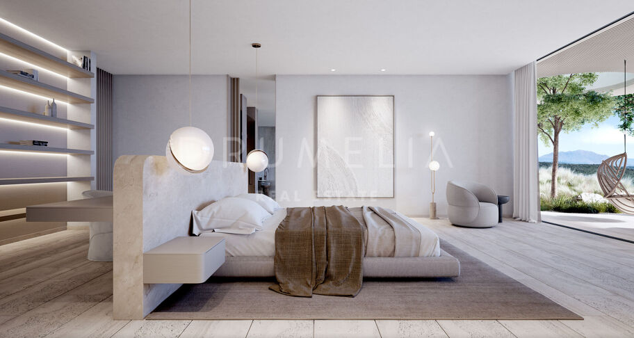 Villa Niwa - Unique brand-new luxury mansion of contemporary style with sea panorama in La Reserva de Sotogrande