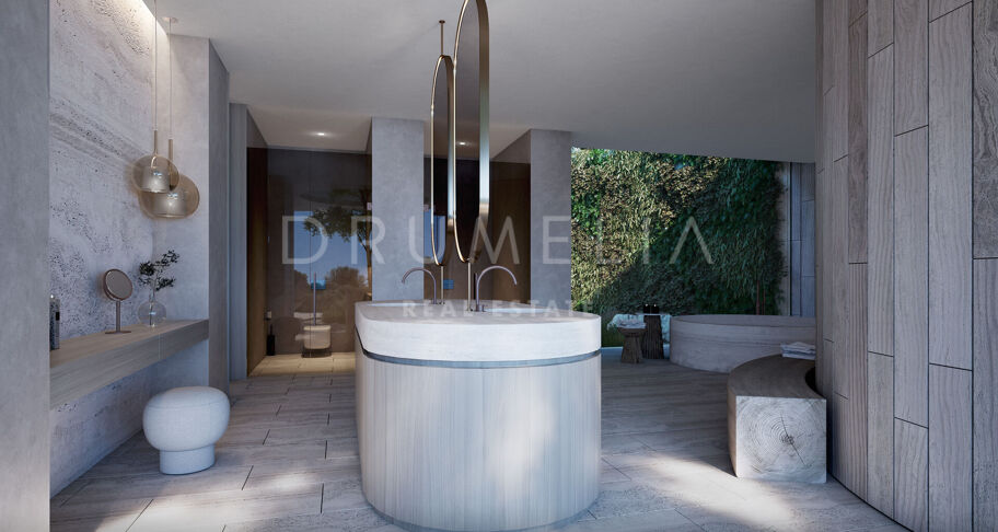 Villa Niwa - Unique brand-new luxury mansion of contemporary style with sea panorama in La Reserva de Sotogrande
