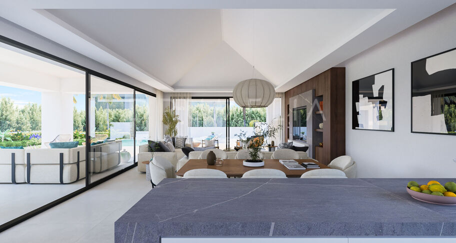 Gloednieuw elegant modern luxe Andalusisch villa project in Bel Air, New Golden Mile, Estepona