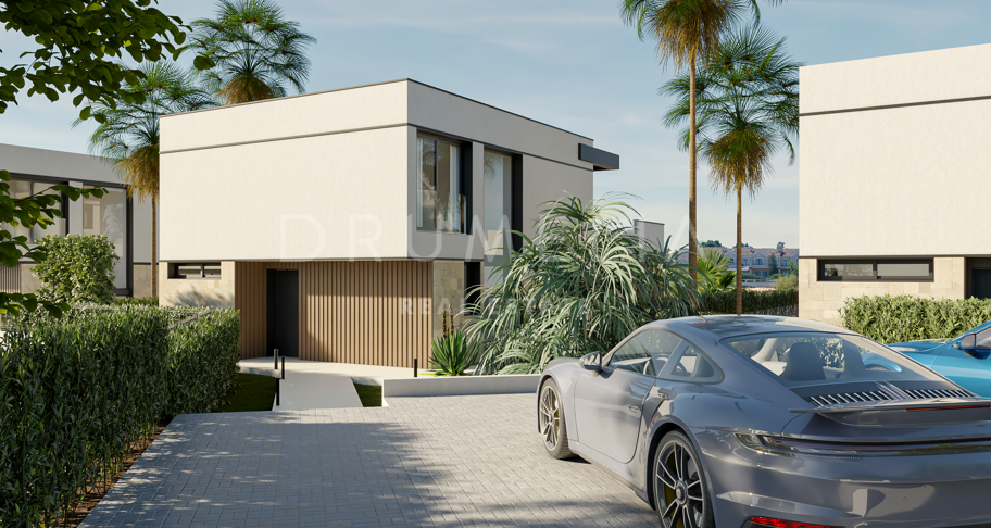 Helt ny fantastisk lyxvilla i modern stil till salu på den nya Golden Mile i Estepona