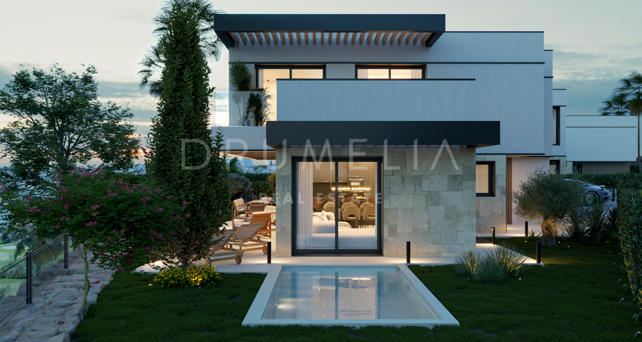 Spectaculaire villa de luxe moderne toute neuve à vendre dans le magnifique El Campanario, Estepona.