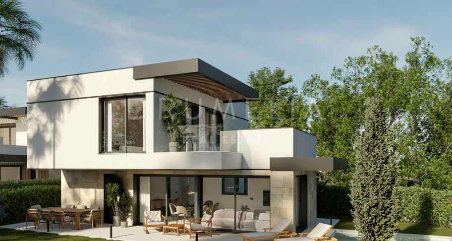 Spectaculaire villa de luxe moderne toute neuve à vendre dans le magnifique El Campanario, Estepona.