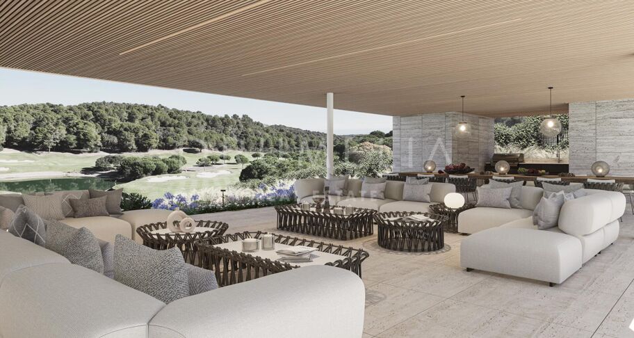 Lyxig modern designvilla med hisnande utsikt över golf och natur i La Reserva- Sotogrande