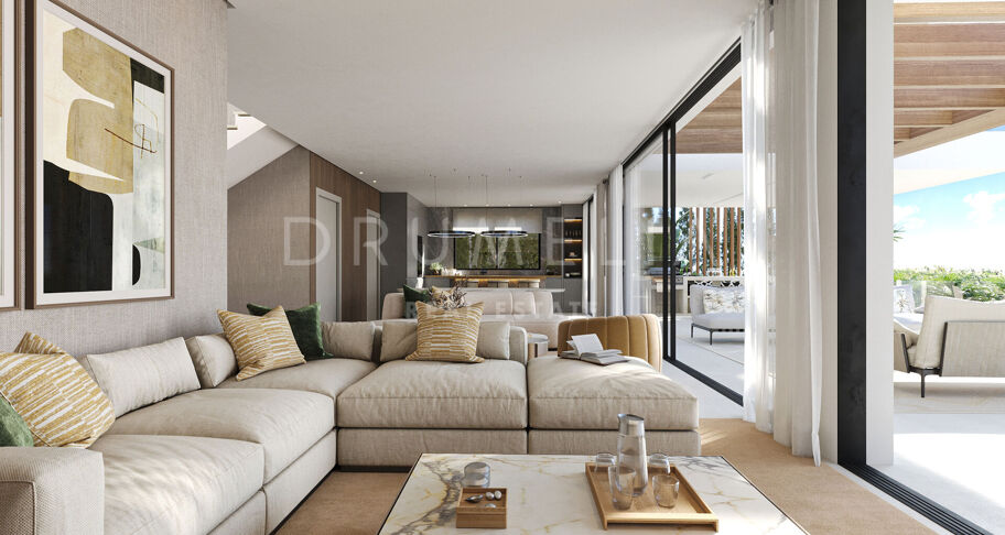 Luxuriöse Villa im malerischen La Resina del Golf mit Panoramablick auf das Meer, Estepona