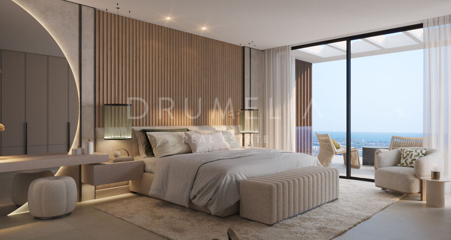 Luxuriöse Villa im malerischen La Resina del Golf mit Panoramablick auf das Meer, Estepona