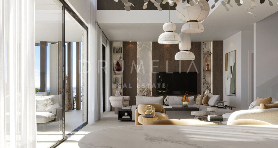Luxuriöse Villa im malerischen La Resina del Golf mit Panoramablick auf das Meer, Estepona